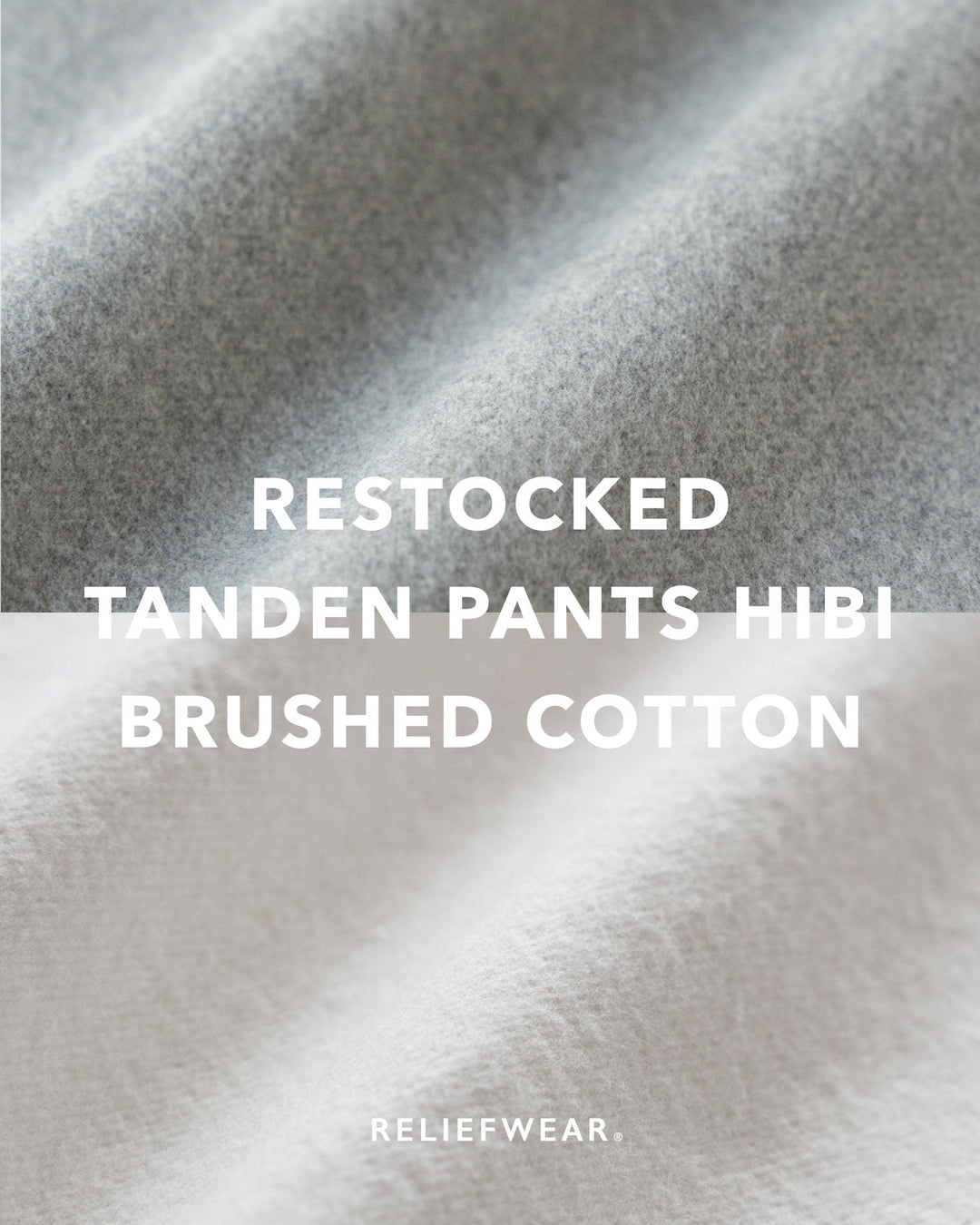 TANDEN PANTS HIBI コットンサージ＆起毛コットンツイル 再販売